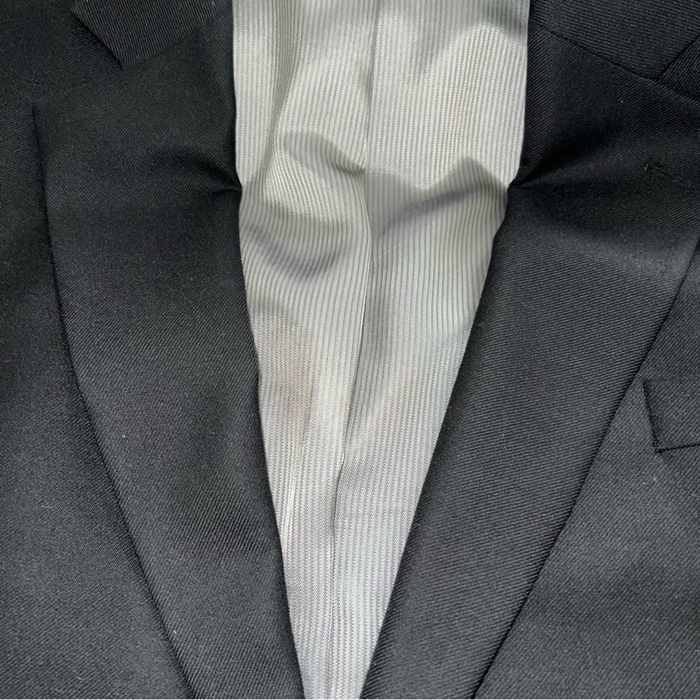 Jack Victor Black Cashmere Blazer 100% Italian Fabric Size 50L | Made in Canada - Picture 7 of 14